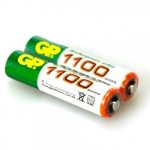 GP rechargeable batteries AAA 1.2V 1100 mAh
