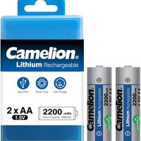 Camelion Lithium Battery AA Type-C 2200mWh | 1.5V Rechargeable