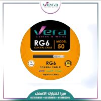 سلك دش فيرا 50 ياردة 32 شعرة أسود | كابل RG6 كواكسيال