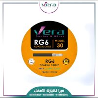 سلك دش فيرا 30 ياردة 32 شعرة أسود | كابل RG6 كواكسيال
