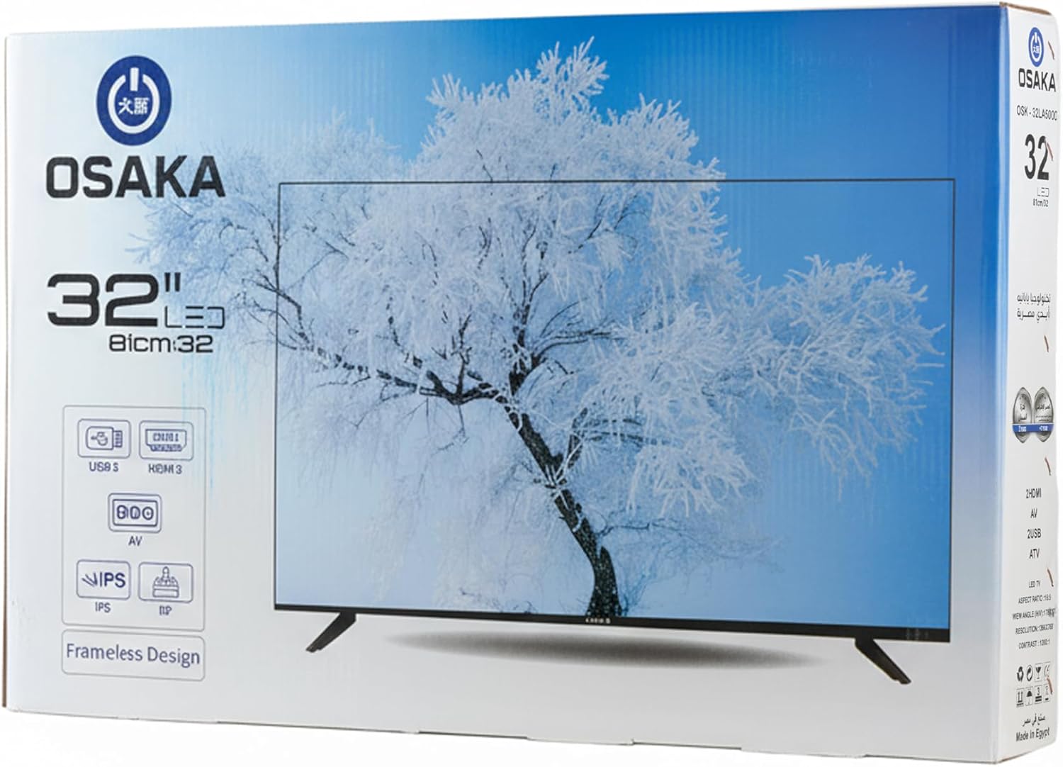 716Z1nf4l0L._AC_SL1500_ شاشه اوساكا 32 بوصة Frameless Design ,IPS Display,USB & HDMI Ports, HD Resolution - Image 1
