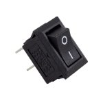 KCD11-101 Black ON/OFF Switch 250V 3A 2 Pin 14x9mm