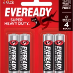 4 AA Black Blister card Black eveready