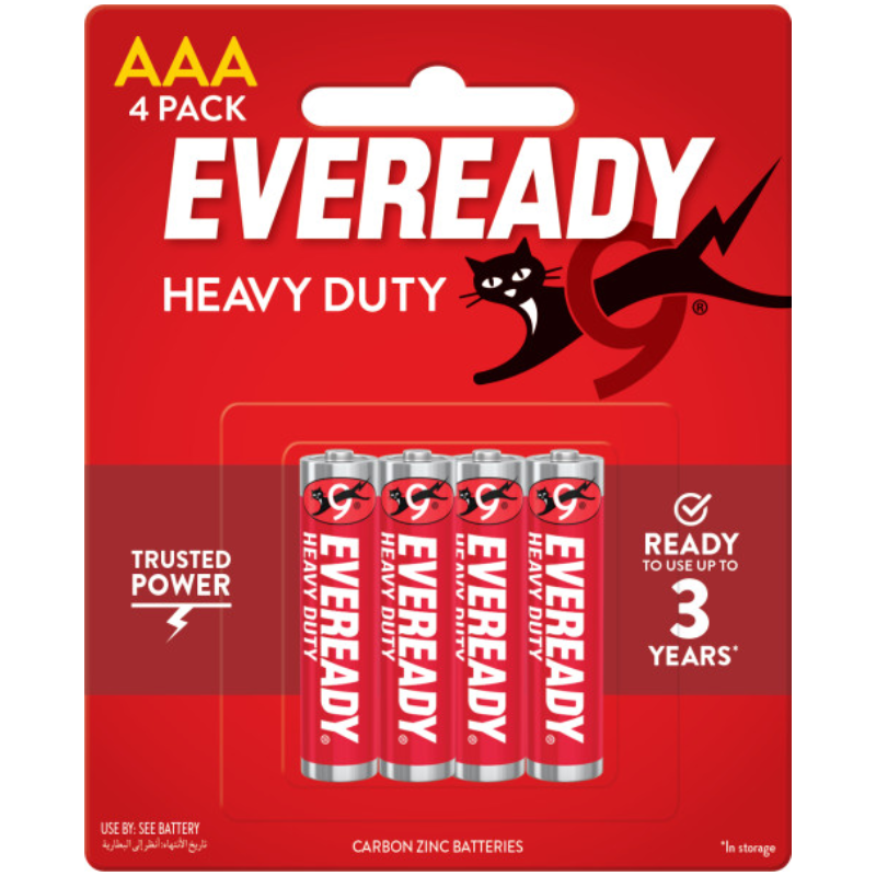 EVR-HD-AAa EVEREADY® HEAVY DUTY AAA RED - Image 1