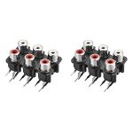 RCA Jack Audio Female Connector 6 Port for PCB