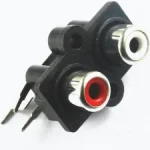 RCA Jack Audio Female Connector 2 Port for PCB